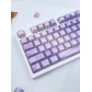 Dreamy Water Lily 104+26 PBT Backlit Keycaps Set Cherry Profile for MX Switches Mechanical Gaming Keyboard